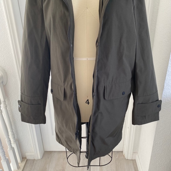 Andrew Marc - Olive Water Resistent Cargo Trench Jacket - Picture 7 of 8